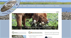 Desktop Screenshot of oyster-restoration.org